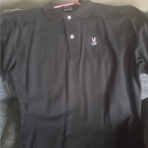 Psycho Bunny Men's Black Polo Shirt